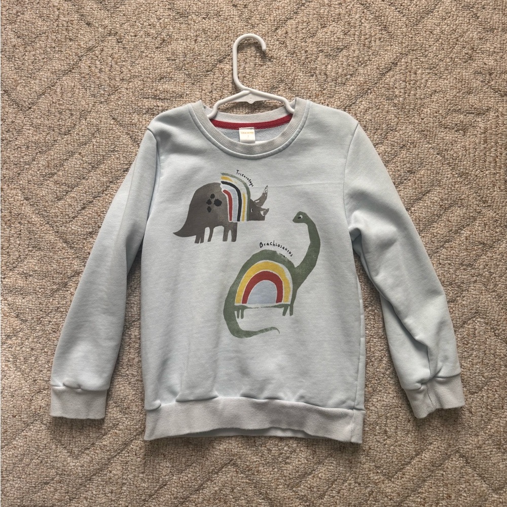 Kids Dinosaur Sweatshirt - Light Blue